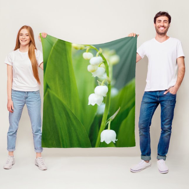 Lily of the Valley Fleece Blanket (In Situ)