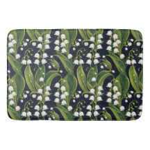 Lily of the Valley Floral Bath Mat