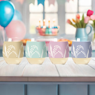 Lily Of The Valley Floral Customised Backgroun Stemless Wine Glass