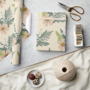 Lily of the Valley Floral Garden  Wrapping Paper