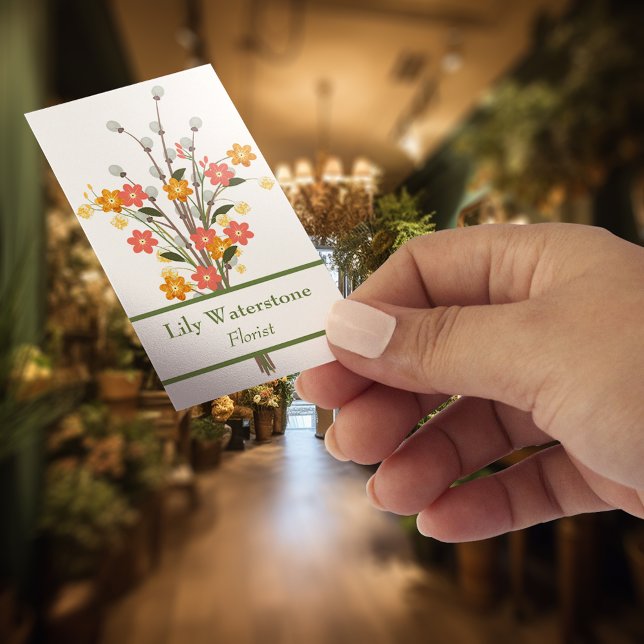 Lily of the Valley Florist Business Card (Creator Uploaded)