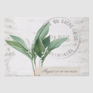 Lily of the Valley Flower French Music Decoupage Tissue Paper