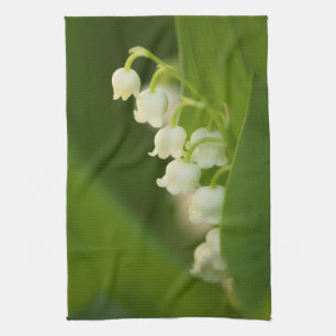 Lily of the Valley Flower Tea Towel