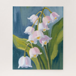 Lily of the Valley   Flower Watercolor Painting Jigsaw Puzzle