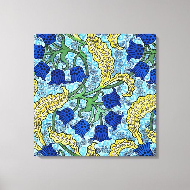 Lily of the Valley Flowers Art Nouveau Canvas Print (Front)