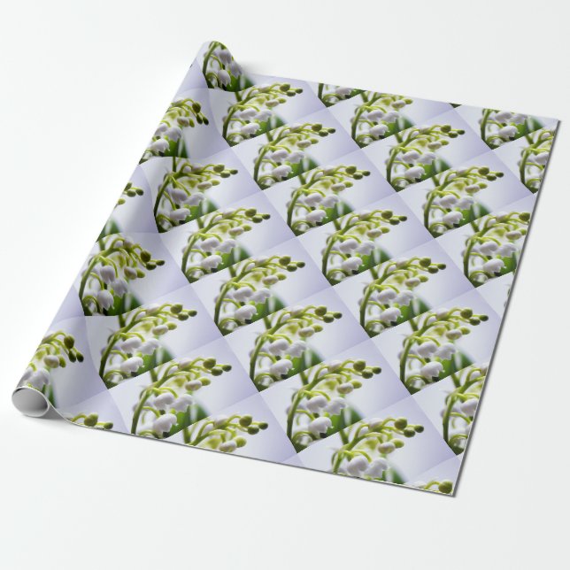 Lily of the Valley Flowers Wrapping Paper (Unrolled)