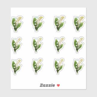 Lily of the Valley Flowers Zazzle Stickers