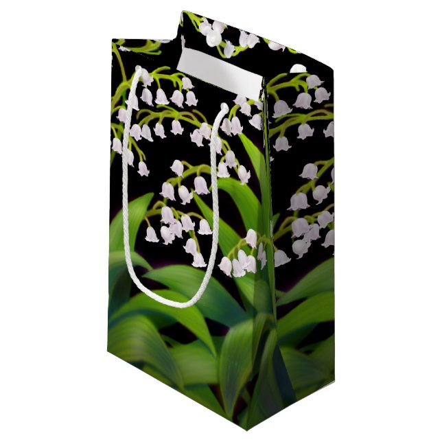 Lily of the Valley Garden Flowers Gift Bag (Front Angled)