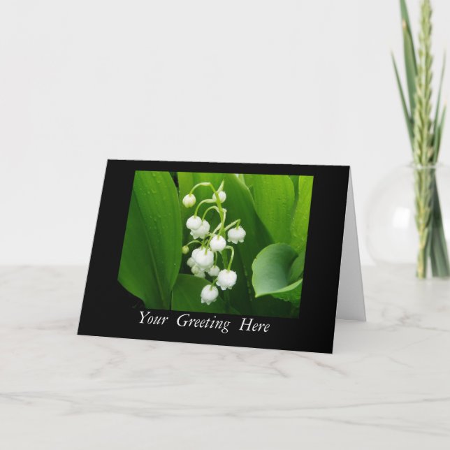 Lily of the Valley Greeting Card (Front)