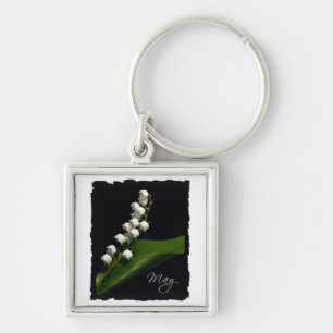 Lily of the Valley - May Key Ring