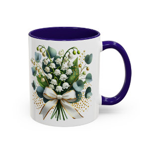 Lily of the Valley Mug Floral Gift Elegant