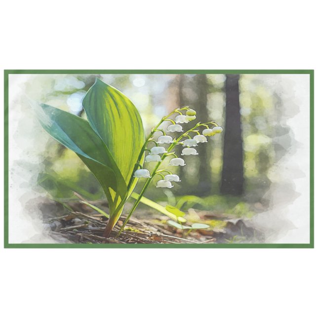 Lily of the valley National Flower Finland large  Tablecloth (Front (Horizontal))