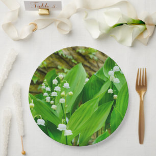 Lily of the Valley Paper Plate