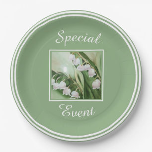 Lily of the Valley Paper Plate