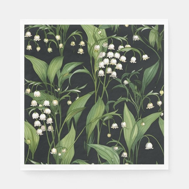 Lily of the valley pattern napkin (Front)