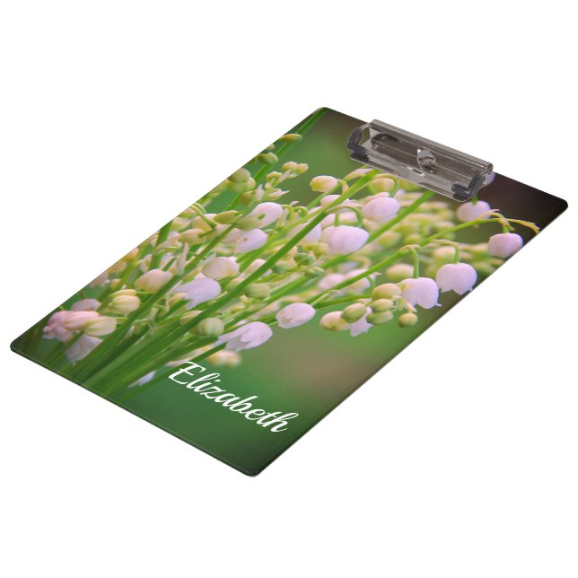 Lily of the valley,Personalise Clipboard (Angled)