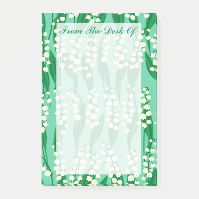 Lily of the Valley Post-It Notes (Front)