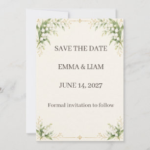 Lily of the Valley Save the Date