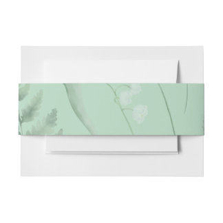 Lily of the Valley || Soft Green Invitation Belly Band