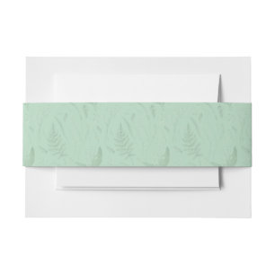 Lily of the Valley Soft Green Invitation Belly Band