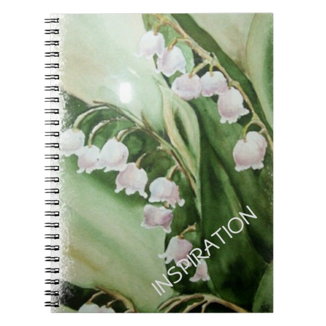 LILY OF THE VALLEY SPIRAL NOTEBOOK (Front)