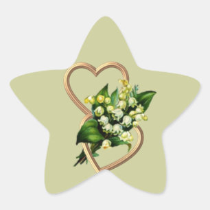 Lily of the Valley Star Sticker