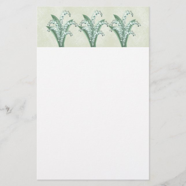 Lily of the Valley Stationery (Front)