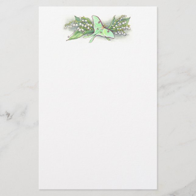 Lily of the Valley Stationery (Front)