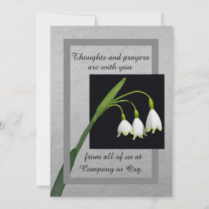 Lily of the Valley sympathy card from group