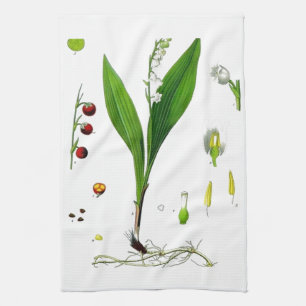 Lily of the Valley Tea Towel