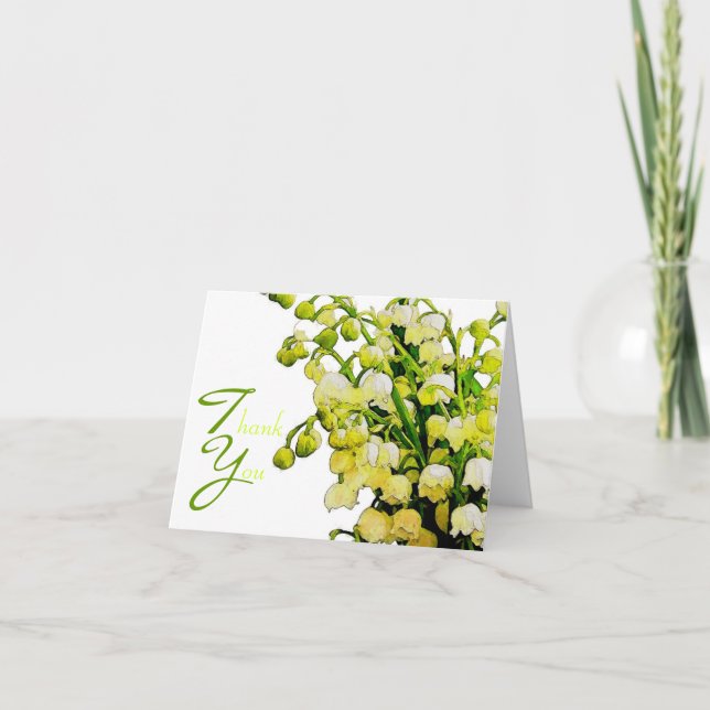 Lily of the Valley Thank You Card (Front)