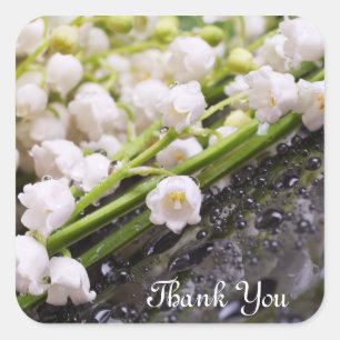 Lily of the Valley "Thank You" Sticker