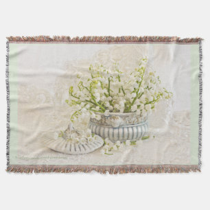 Lily Of The Valley Throw Blanket