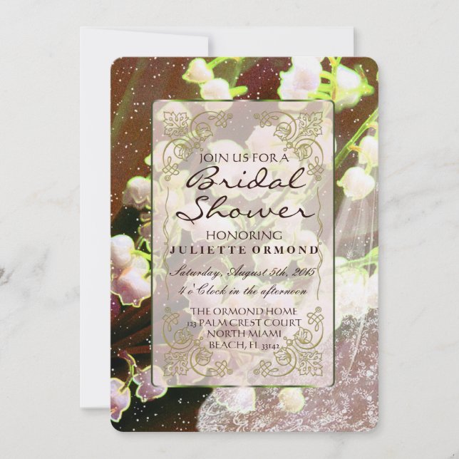 Lily Of The Valley ~ Wedding Invitation Collection (Front)