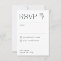 Lily of the Valley - White Collation RSVP