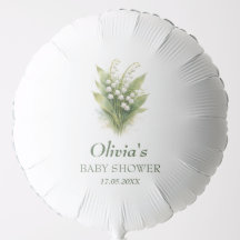 Lily of the Valley White Floral Baby Shower