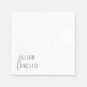 Lily of Valley Collection White Custom Napkin