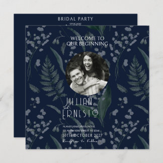 Lily of Valley Ferns  || Dark Blue Photo Program Programme