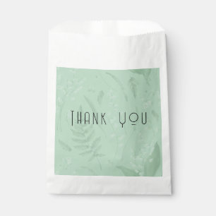Lily of Valley Soft Green Blank Inside Custom Favour Bags