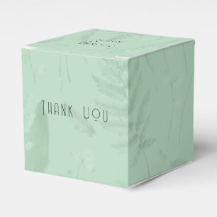 Lily of Valley    Soft Green Blank Inside Custom Favour Box