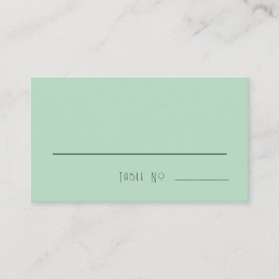 Lily of Valley with Ferns Soft Green Place Card