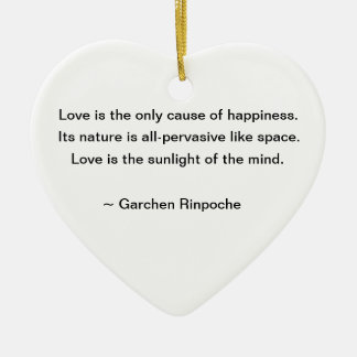 Lily Ornament with Buddhist Quote