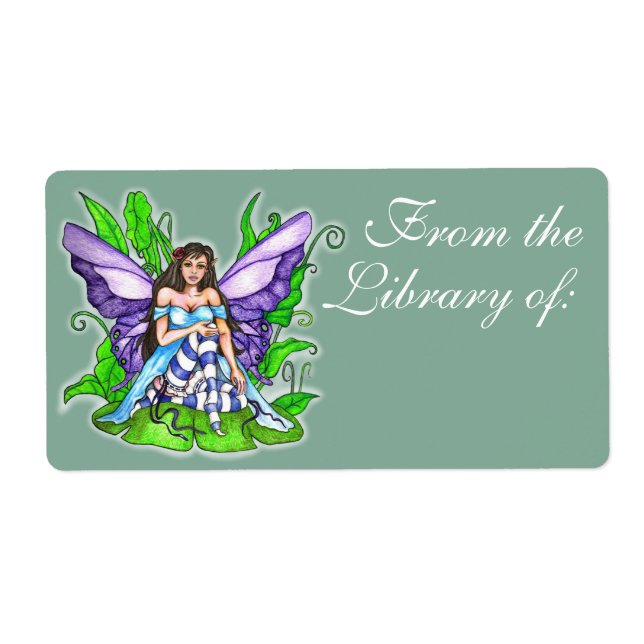 Lily Pad Fairy Book Label (Front)
