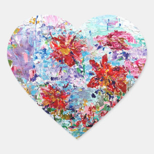 Lily Pads Heart Sticker