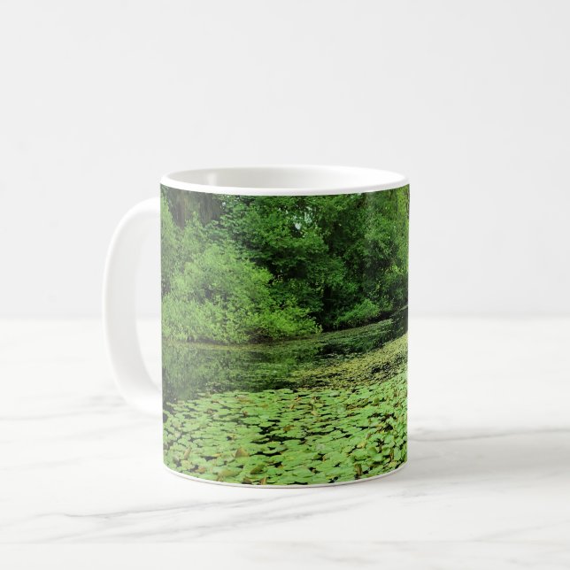 Lily Pads on the Pond Coffee Mug (Front Left)