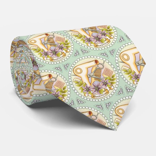 Lily Pearl Beautician  tie (Rolled)