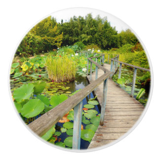 Lily Pond Ceramic Knob