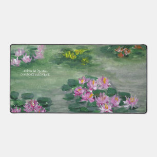 'LiLy Pond' design Desk Mat