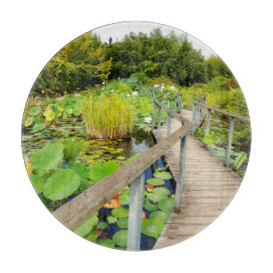 Lily Pond Glass Chopping Board