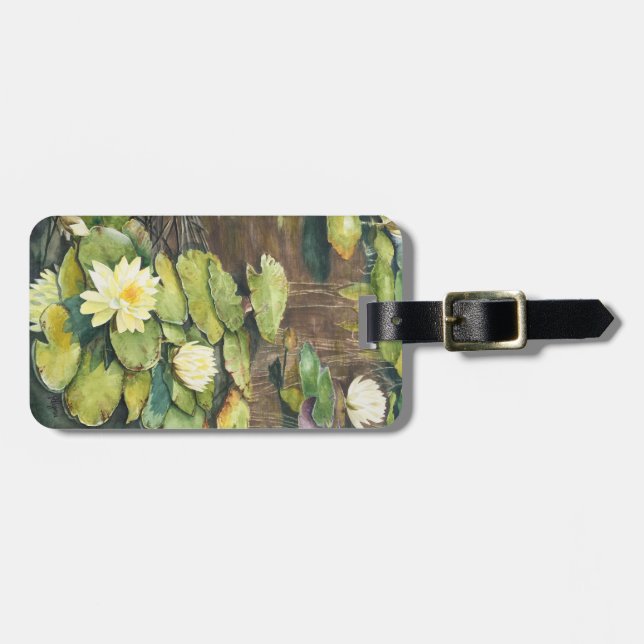 Lily Pond Luggage Tag (Front Horizontal)